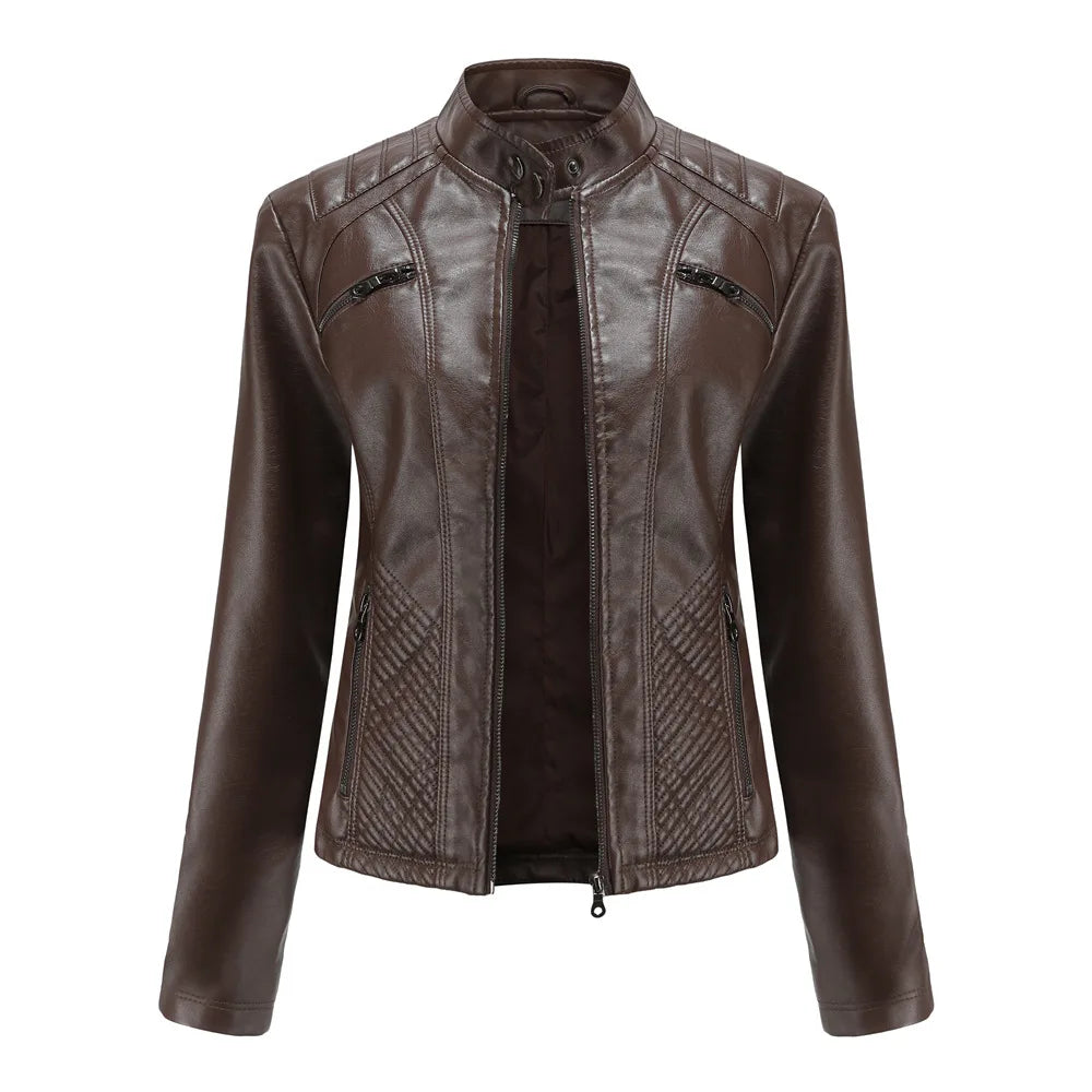 Women’s Slim Leather Jacket