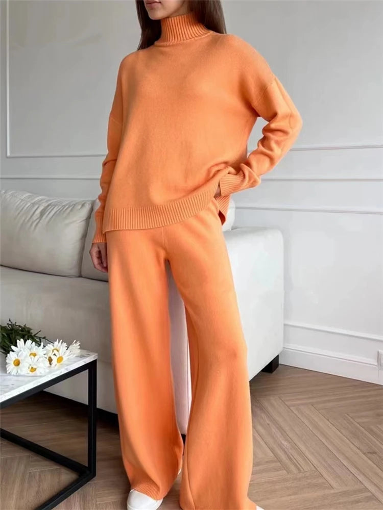 Autumn Winter 2 Pieces Women Tracksuit