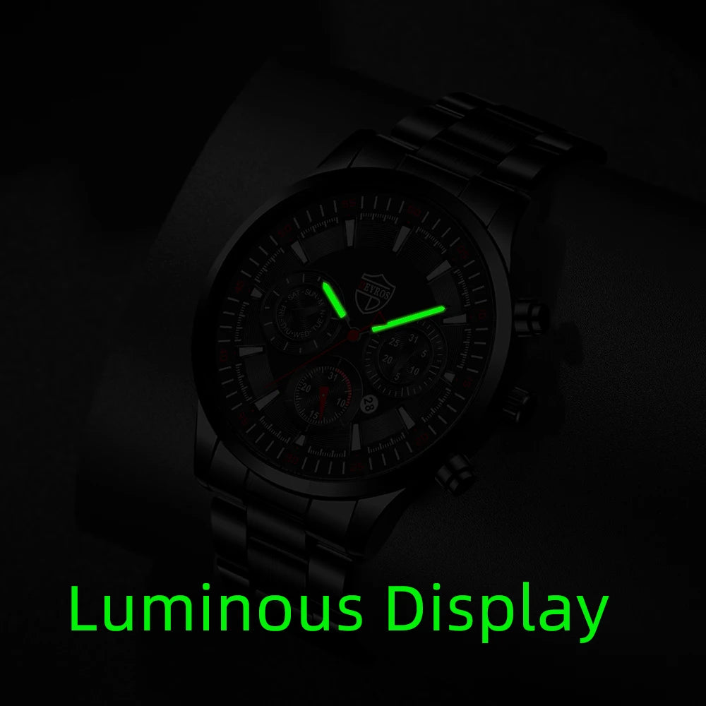 Man Business Casual Quartz Watch