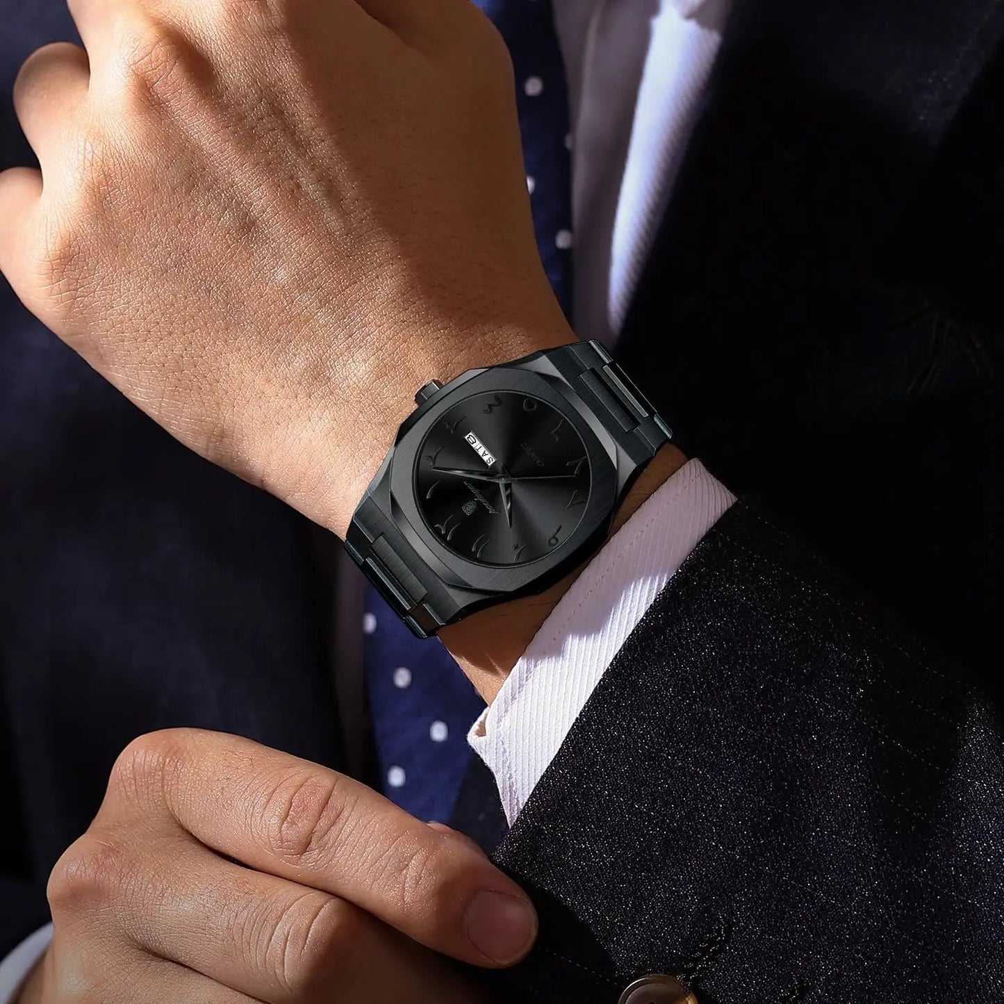 Luxury Week Calendar Man Wristwatch