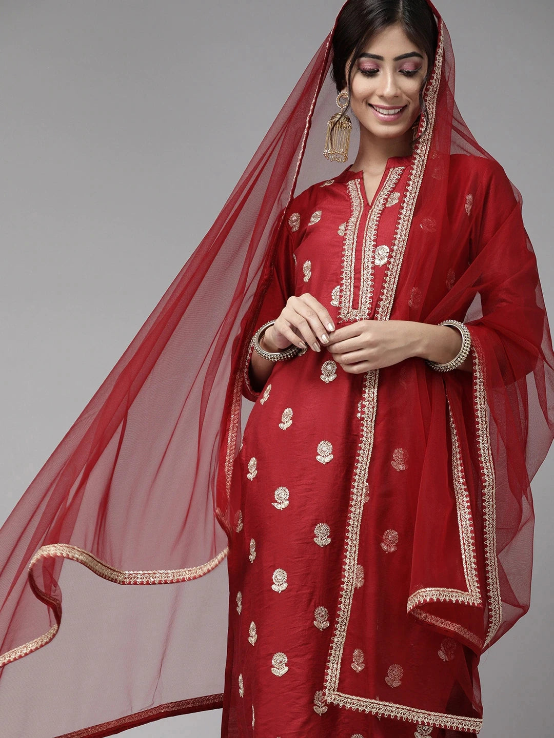 women's silk cotton 3-piece Suit