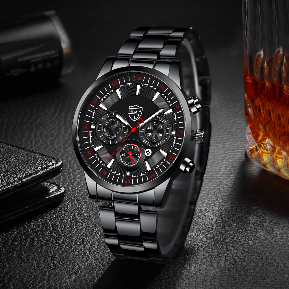 Man Business Casual Quartz Watch