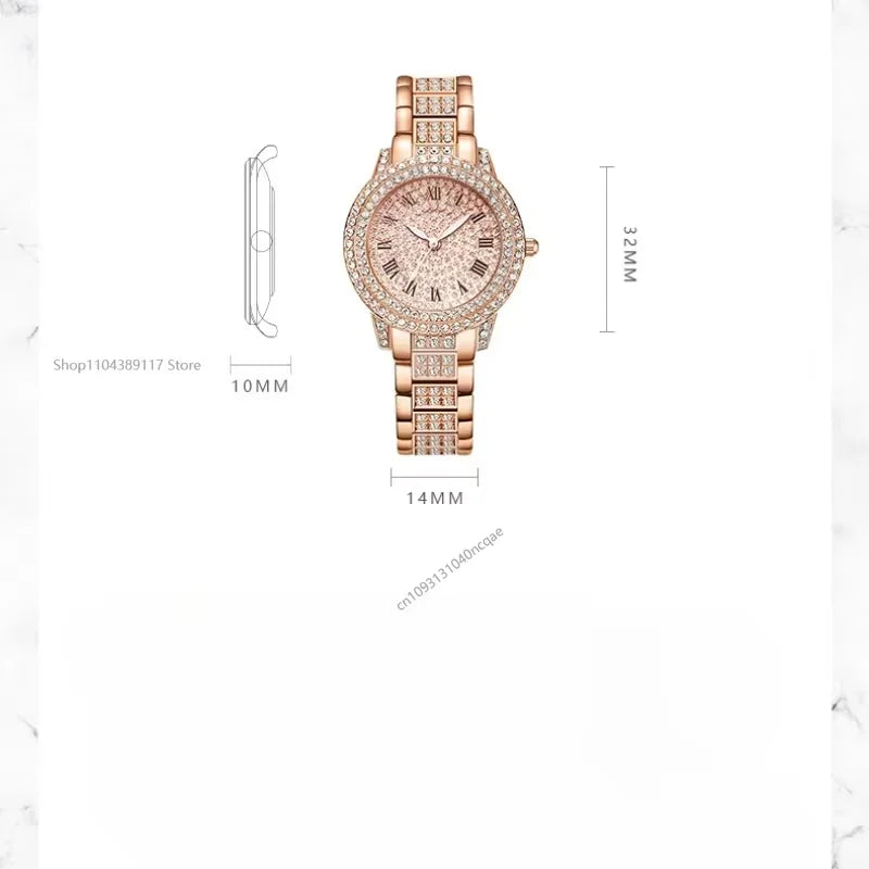 Women Shiny Bracelet Watche