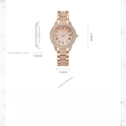 Women Shiny Bracelet Watche