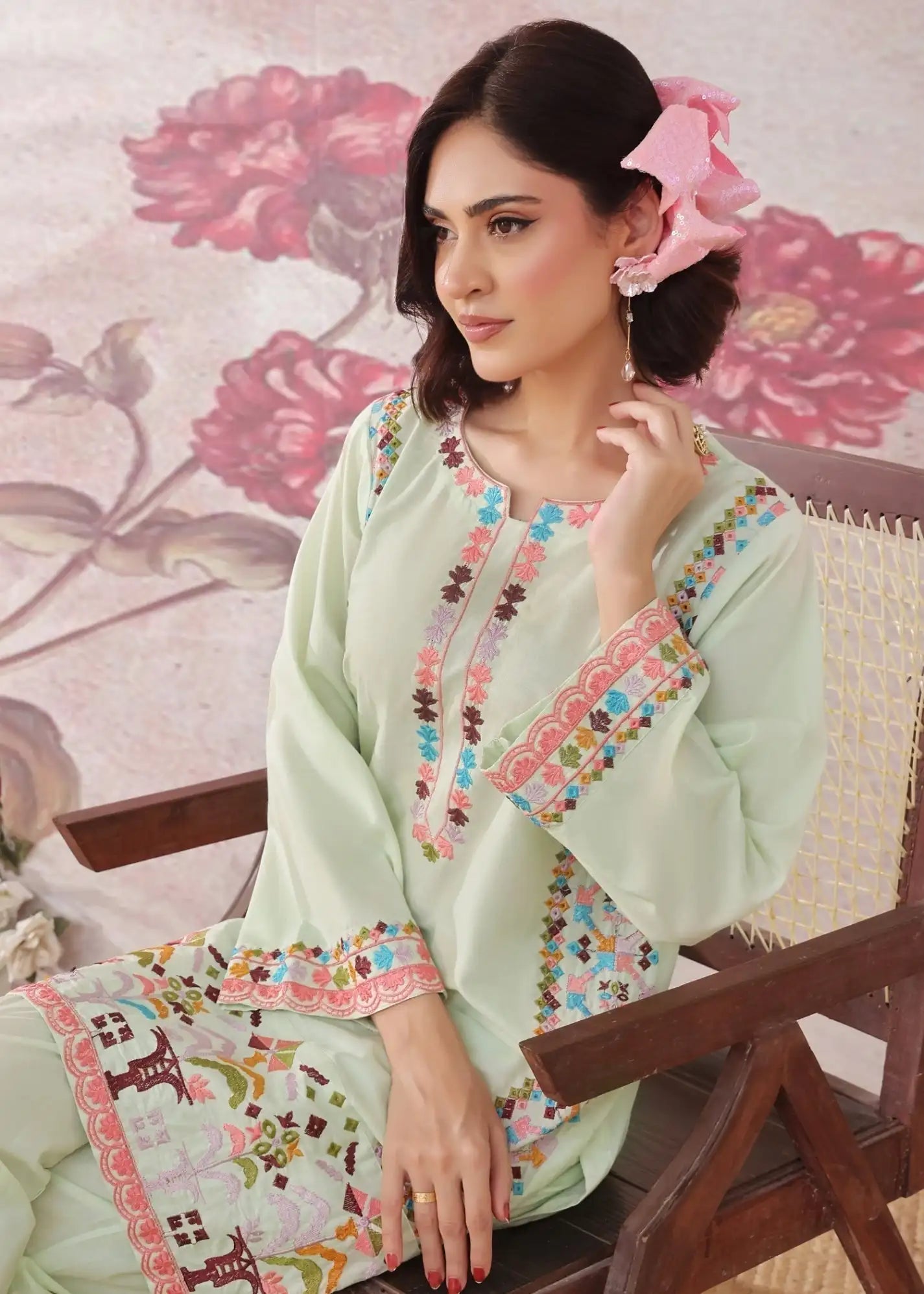 Traditional Women's Cotton Suit Ethnic Wear