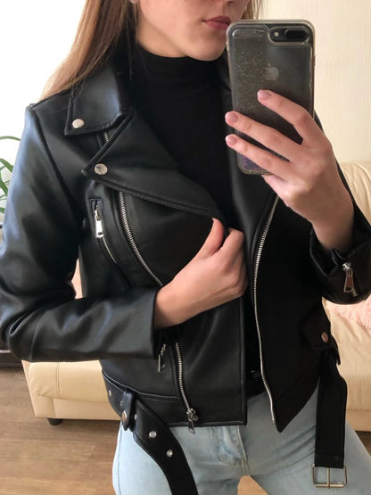 Women’s Casual Leather Jacket