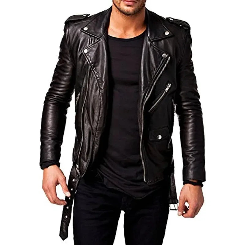 Imitation Lambskin Leather Jacket