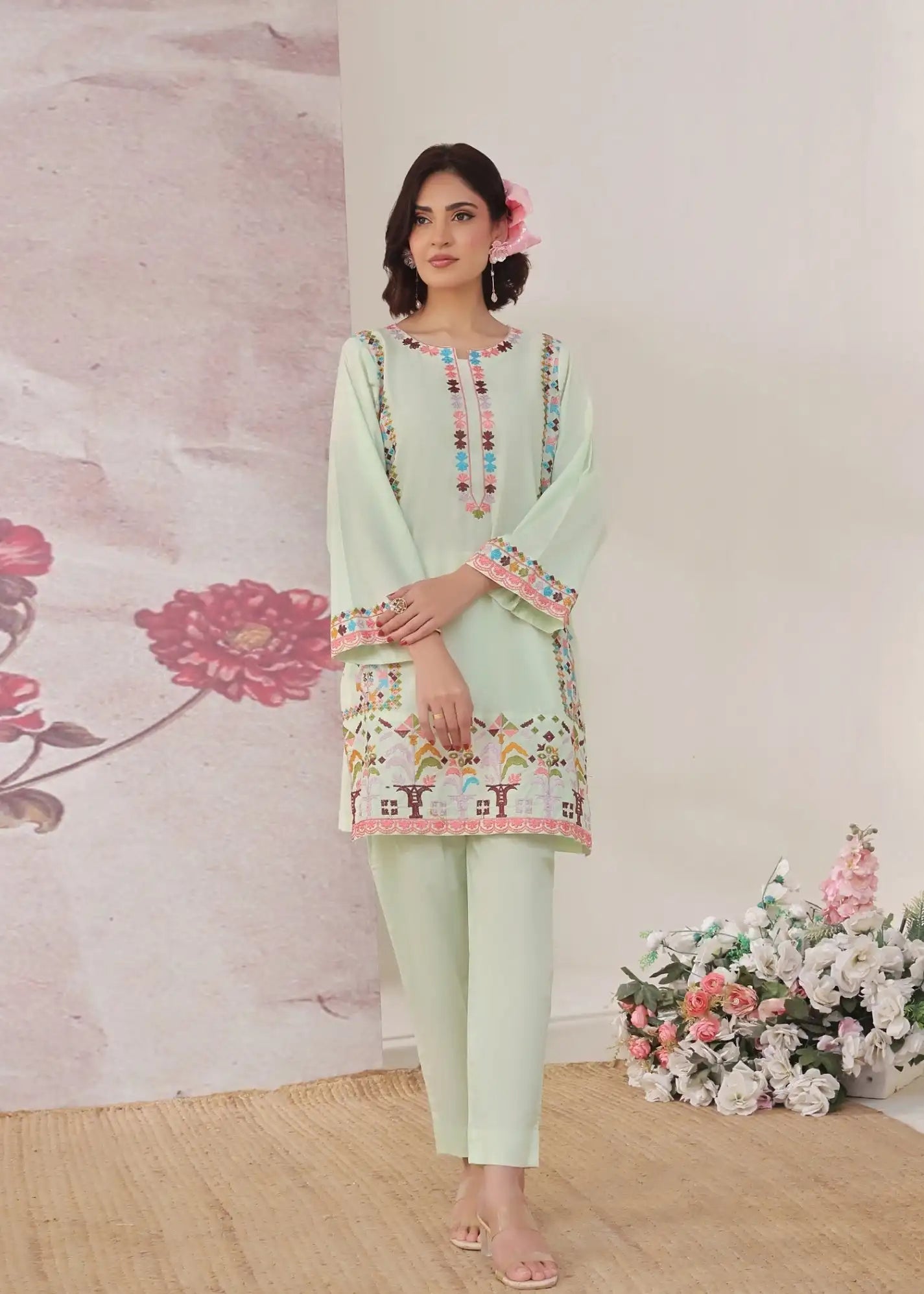 Traditional Women's Cotton Suit Ethnic Wear