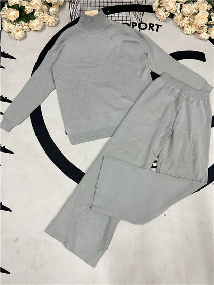 Autumn Winter 2 Pieces Women Tracksuit
