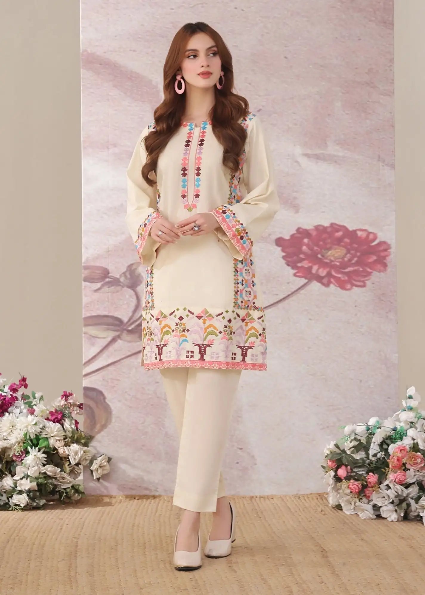 Traditional Women's Cotton Suit Ethnic Wear