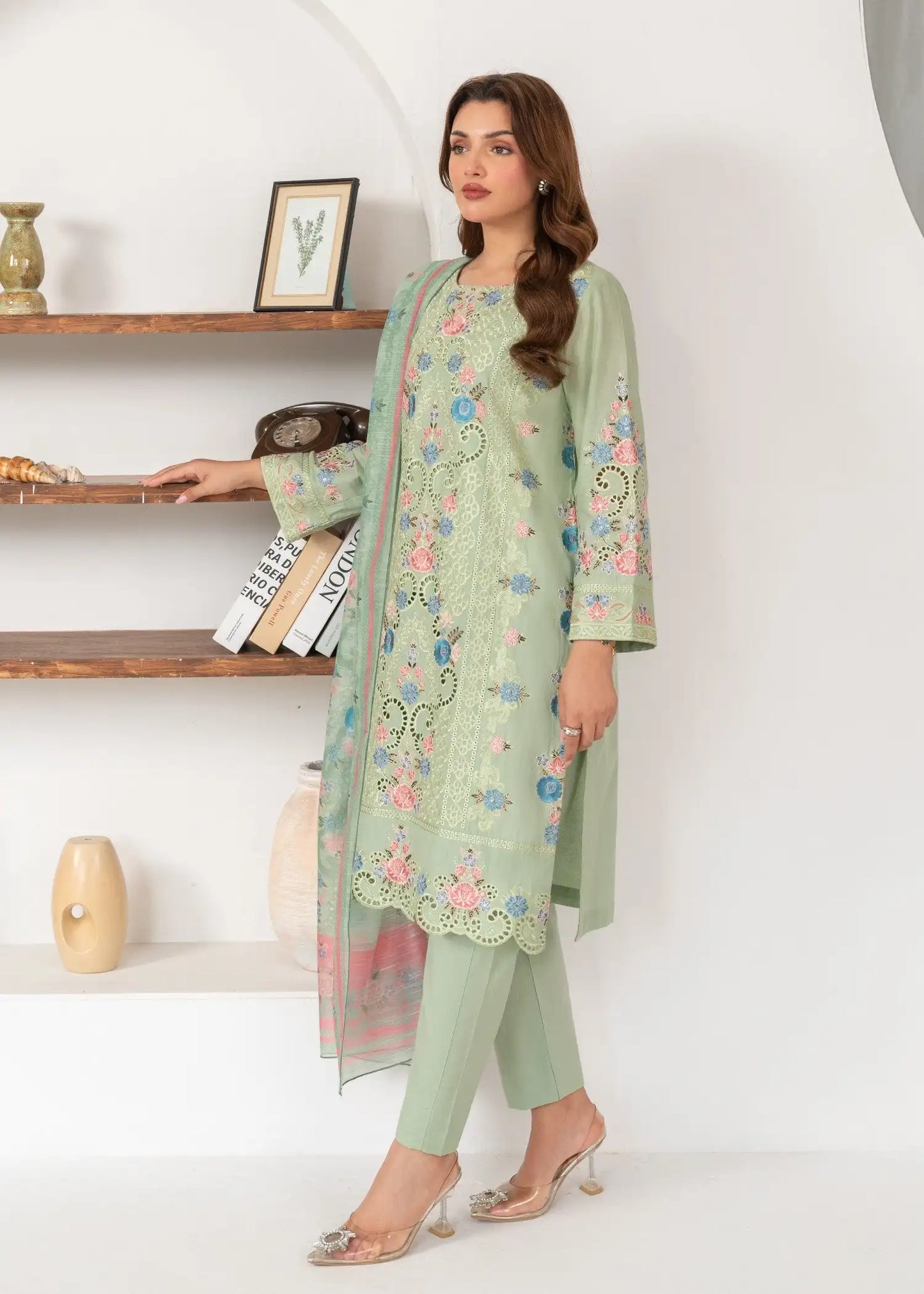 Women's Pink Kurta 3-Piece Suit